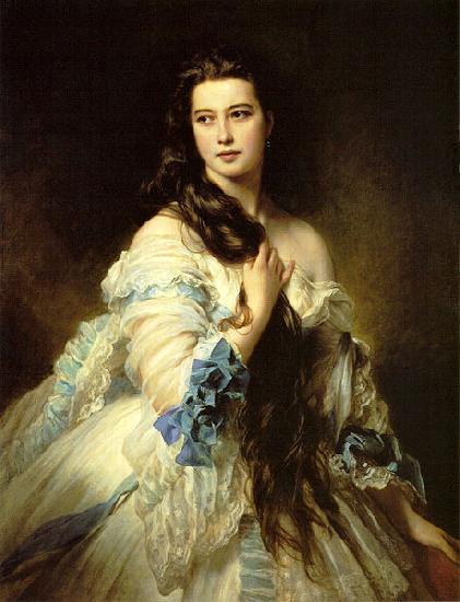 Franz Xaver Winterhalter Barbara Dmitrievna Mergassov Rimsky Korsakova Sweden oil painting art